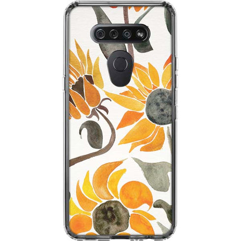 Yellow Sunflower by Cat Coq LG K51/Q51 Clear Case