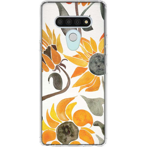 Yellow Sunflower by Cat Coq LG Stylo 6 Clear Case