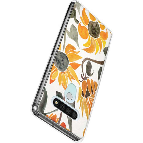 Yellow Sunflower by Cat Coq LG Stylo 6 Clear Case