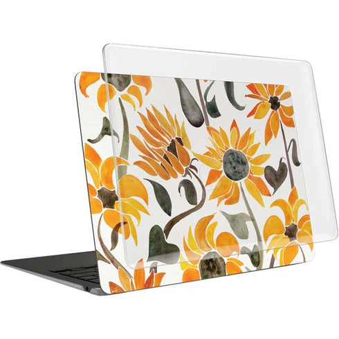 Yellow Sunflower by Cat Coq MacBook Air 13in M1 (2021) Case plus Skin