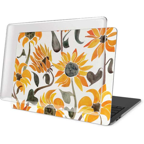 Cat Coq Yellow Sunflower MacBook Pro 15in (2016-19) Case plus Skin