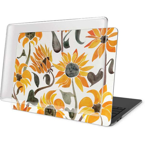 Cat Coq Yellow Sunflower MacBook Pro 16in (2019-20) Case plus Skin