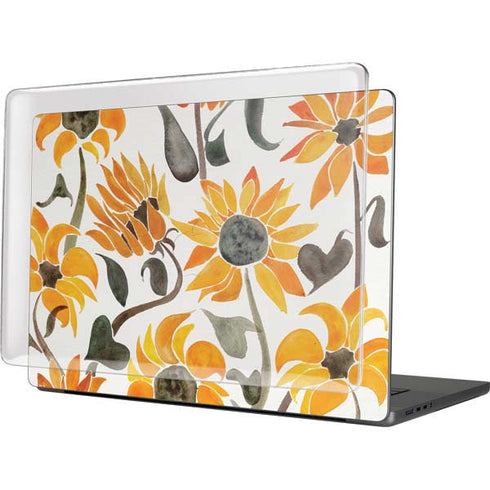 Yellow Sunflower by Cat Coq MacBook Pro 16in (2021-25) Case plus Skin