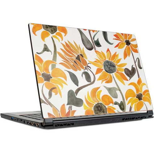 Cat Coq Yellow Sunflower MSI GS65 Stealth Laptop Skin
