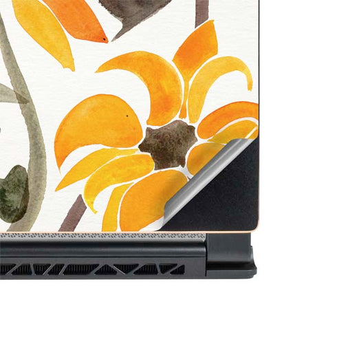 Cat Coq Yellow Sunflower MSI GS65 Stealth Laptop Skin