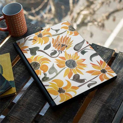 Cat Coq Yellow Sunflower MSI GS65 Stealth Laptop Skin