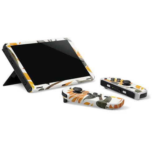 Cat Coq Yellow Sunflower Nintendo Switch OLED (2021) Skin