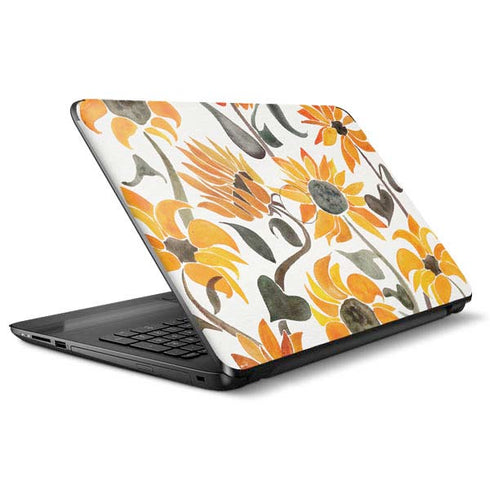 Cat Coq Yellow Sunflower HP Notebook Skin
