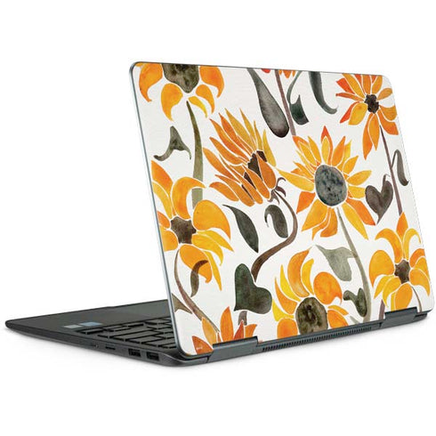 Cat Coq Yellow Sunflower Notebook 9 Pro 13in (2017) Skin