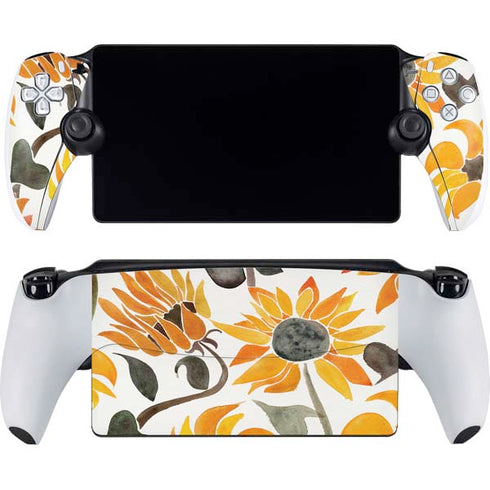 Yellow Sunflower by Cat Coq PlayStation Portal Remote Player Skin
