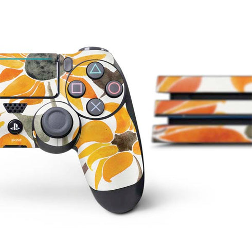 Cat Coq Yellow Sunflower PS4 Pro Bundle Skin