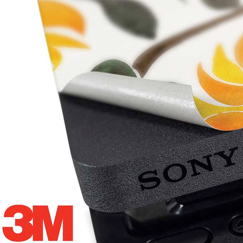 Cat Coq Yellow Sunflower PS4 Slim Skin