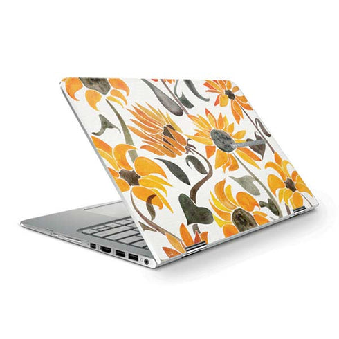 Cat Coq Yellow Sunflower HP Spectre Skin