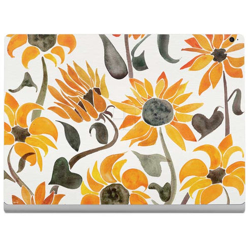 Cat Coq Yellow Sunflower Surface Book 2 15in Skin