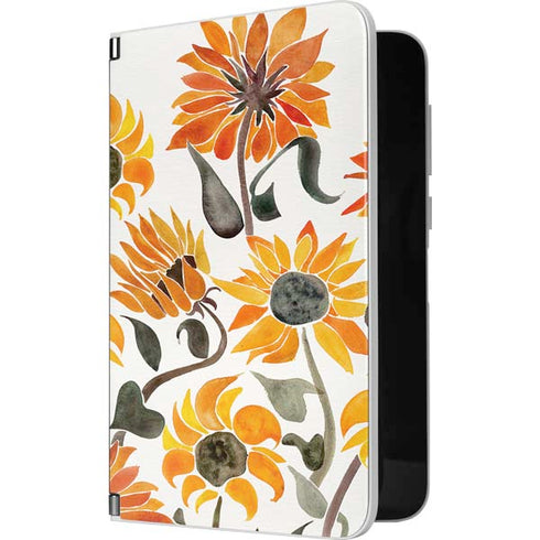 Cat Coq Yellow Sunflower Surface Duo Skin