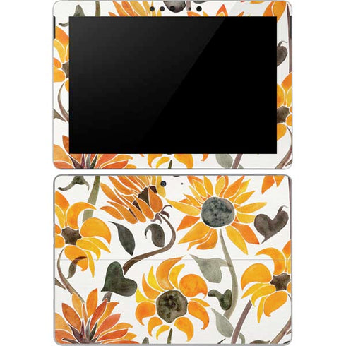 Cat Coq Yellow Sunflower Surface Go Skin