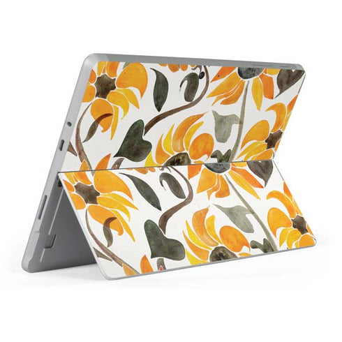 Cat Coq Yellow Sunflower Surface Go Skin