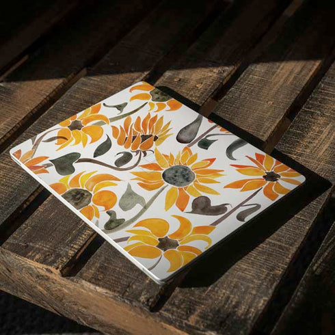Cat Coq Yellow Sunflower Surface Laptop 3 13.5in Skin