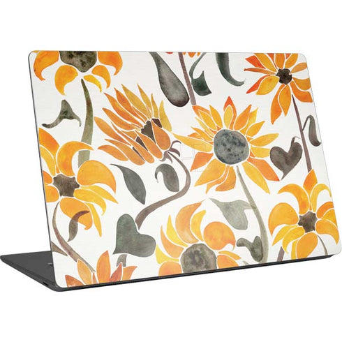 Cat Coq Yellow Sunflower Surface Laptop 4 15in Skin