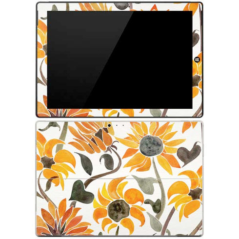 Cat Coq Yellow Sunflower Surface Pro 3 Skin