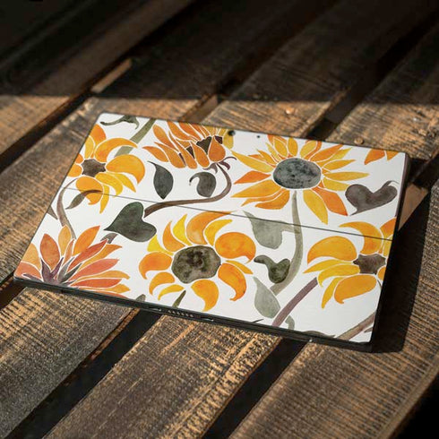 Cat Coq Yellow Sunflower Surface Pro 7 Skin