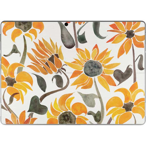 Cat Coq Yellow Sunflower Surface Pro 9 Skin