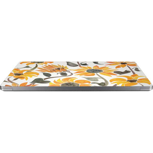 Cat Coq Yellow Sunflower Universal Laptop 16.6in (13.4 x 9.7in) Skin
