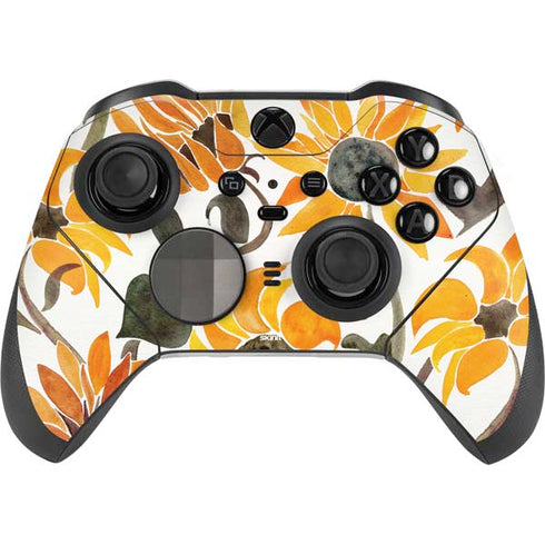 Cat Coq Yellow Sunflower Xbox Elite Wireless Controller Series 2 Skin