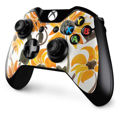 Cat Coq Yellow Sunflower Xbox One Controller Skin
