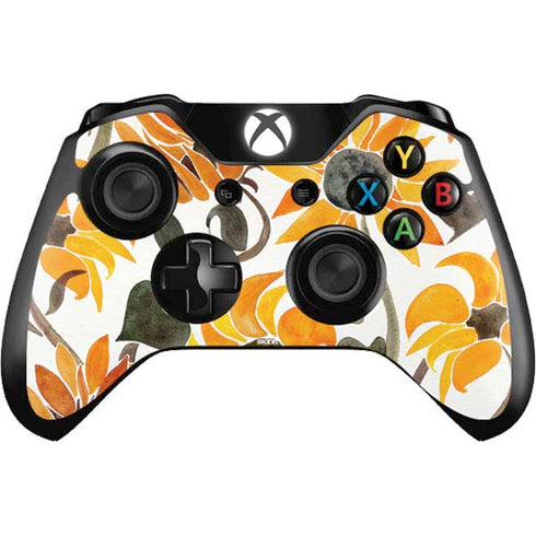 Cat Coq Yellow Sunflower Xbox One Controller Skin