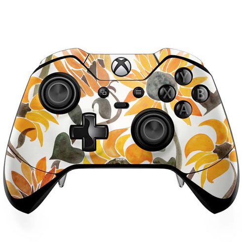 Cat Coq Yellow Sunflower Xbox One Elite Controller Skin