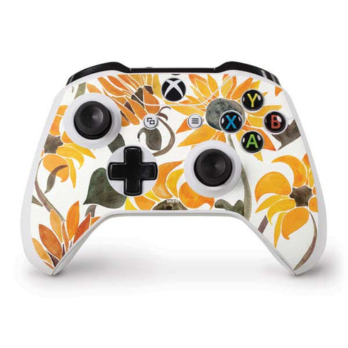 Cat Coq Yellow Sunflower Xbox One S Controller Skin
