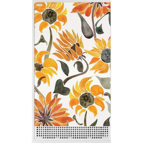 Cat Coq Yellow Sunflower Xbox Series S Bundle Skin