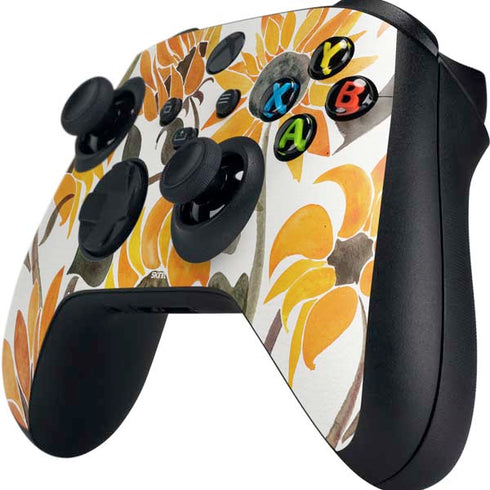 Cat Coq Yellow Sunflower Xbox Series X Controller Skin