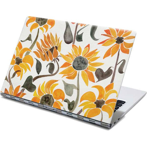 Cat Coq Yellow Sunflower Yoga 910 2-in-1 14in Touch-Screen Skin