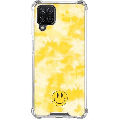 Yellow Tie Die Galaxy A12 Clear Case