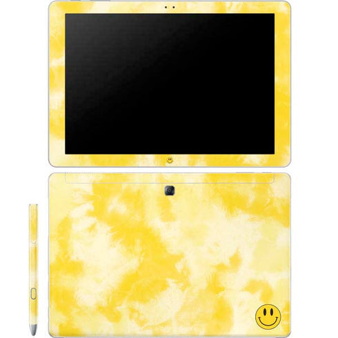 Yellow Tie Die Galaxy Book 12in Skin
