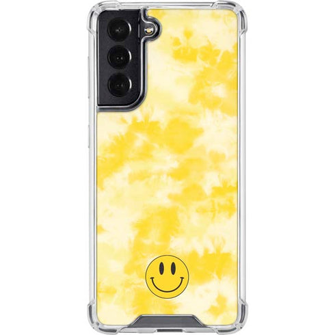 Yellow Tie Die Galaxy S22 Clear Case
