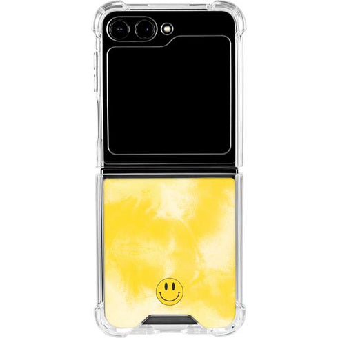 Yellow Tie Die Galaxy Z Flip5 5G Clear Case