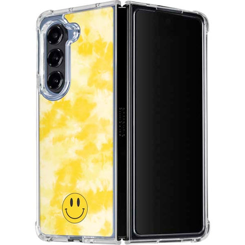 Yellow Tie Die Galaxy Z Fold5 5G Clear Case