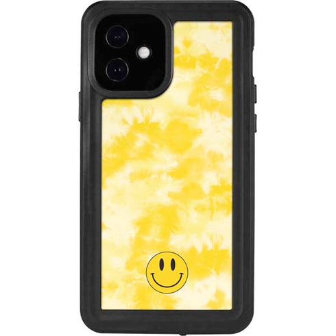 Yellow Tie Die iPhone 12 Waterproof Case