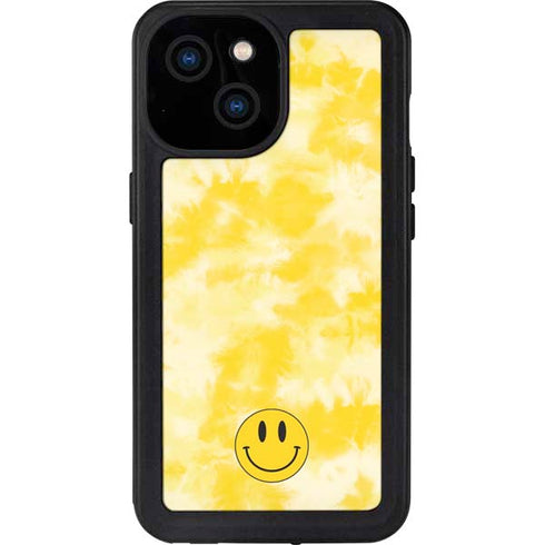 Yellow Tie Die iPhone 13 Mini Waterproof Case