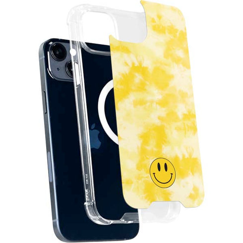 Yellow Tie Die iPhone 15 Plus MagSafe Case