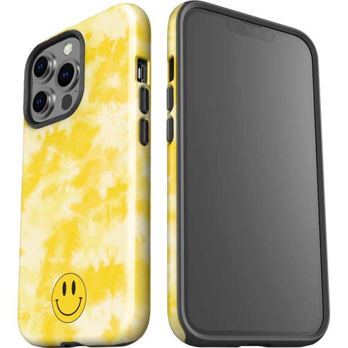 Yellow Tie Die iPhone 15 Pro Impact Case