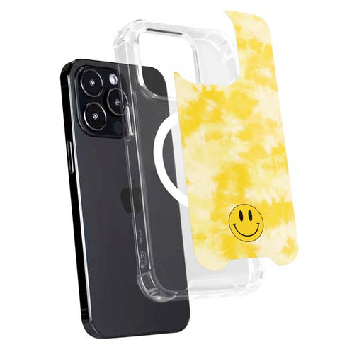 Yellow Tie Die iPhone 15 Pro Max MagSafe Case