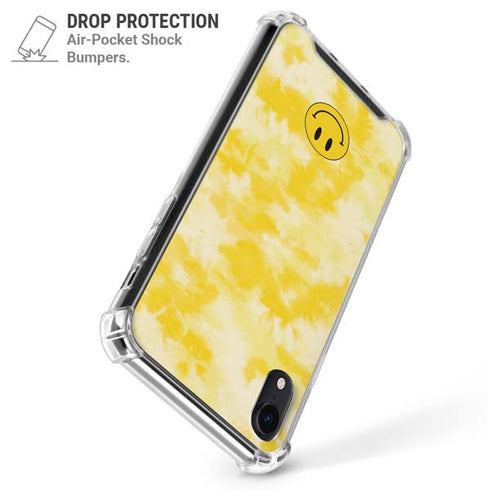Yellow Tie Die iPhone XR Clear Case