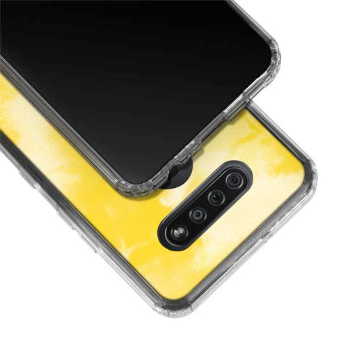 Yellow Tie Die LG K51/Q51 Clear Case