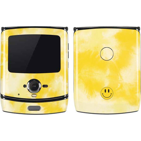 Yellow Tie Die Motorola RAZR Skin