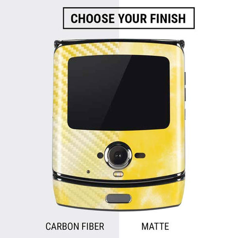 Yellow Tie Die Motorola RAZR Skin