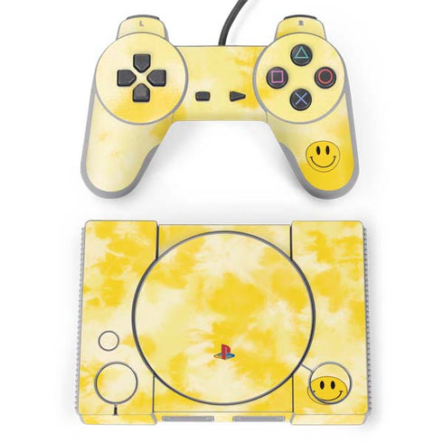 Yellow Tie Die PlayStation Classic Bundle Skin
